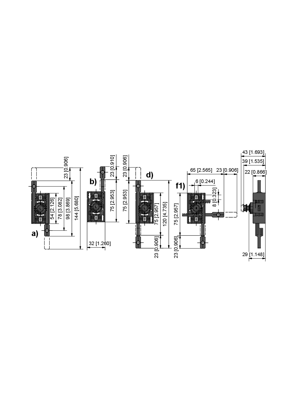 Driving Rods 208-9076.00-30000 Rod latch, 2 driving rods, LH